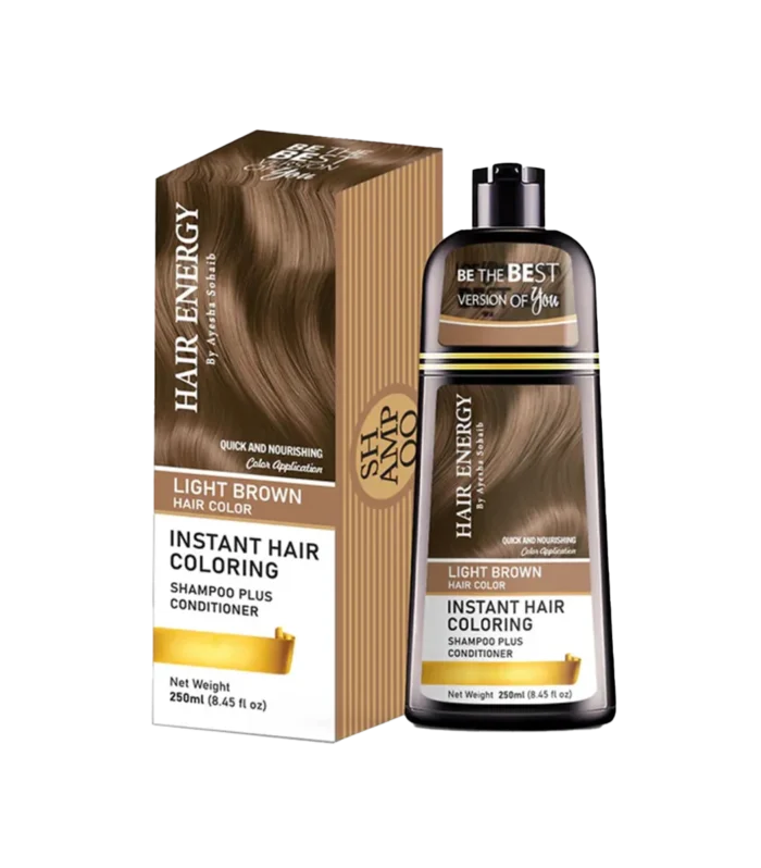 HAIR ENERGY COLORING SHAMPOO LIGHT BROWN 250ML