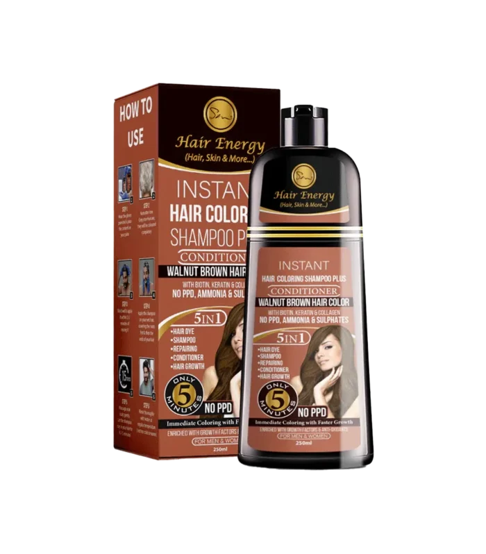 HAIR ENERGY COLORING SHAMPOO WALNUT BROWN 250ML