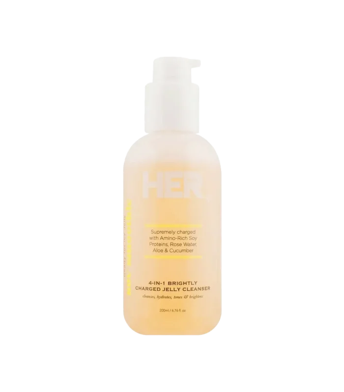 HER BEAUTY 4 IN 1 BRIGHTLY  CHARGED JELLY CLEANSER 200ML