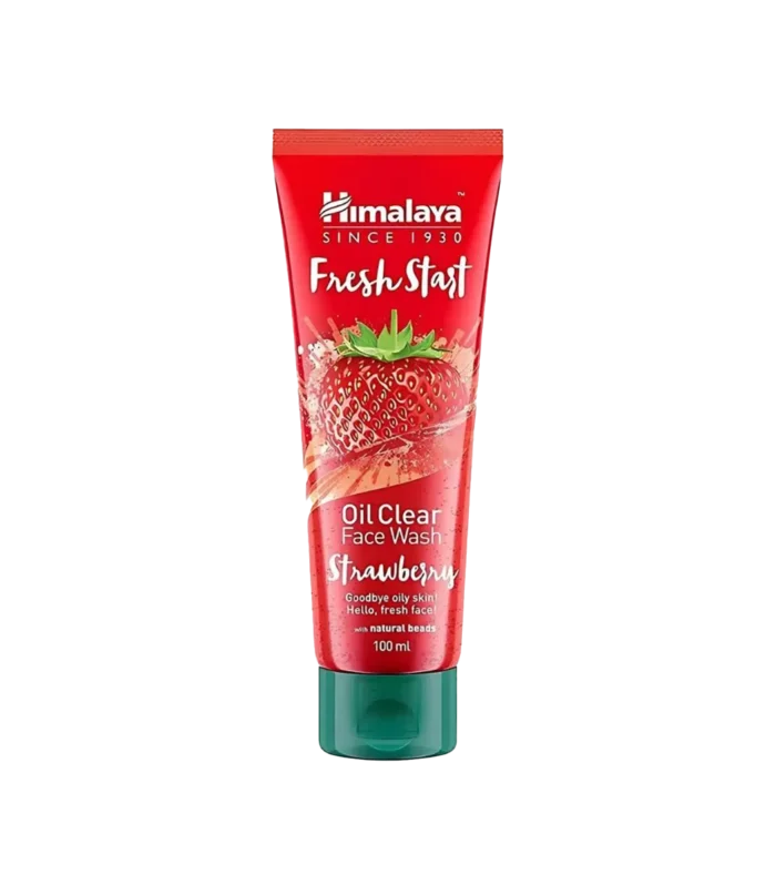 HIMALAYA FACE WASH 100ML FRESH START OIL CLEAR STRAWBERRY.