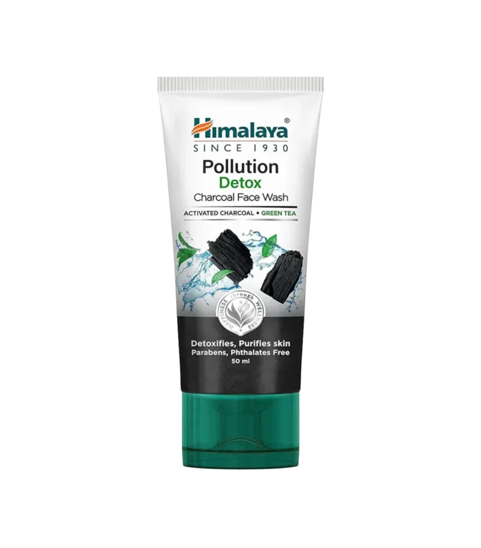 HIMALAYA FACE WASH 50ML DETOXIFYING CHARCOAL