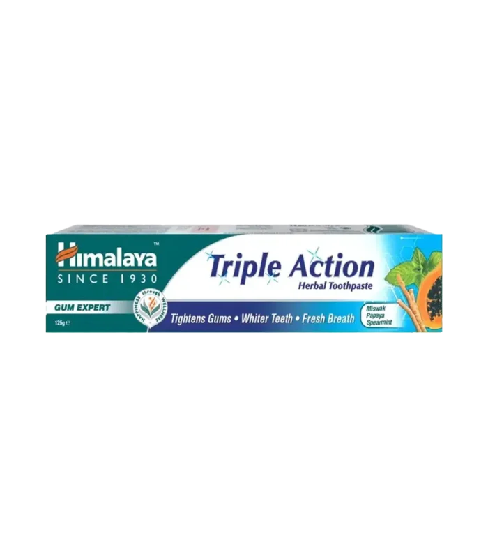HIMALAYA TOOTH PASTE 125GM TRIPLE ACTION HERBAL
