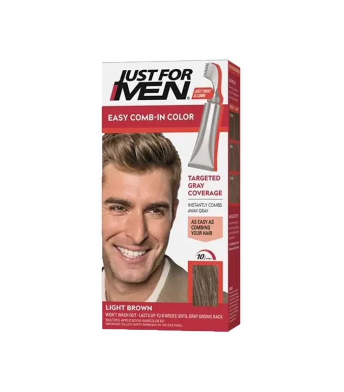JUST FOR MEN COLOR EASY COMB LIGHT BROWN