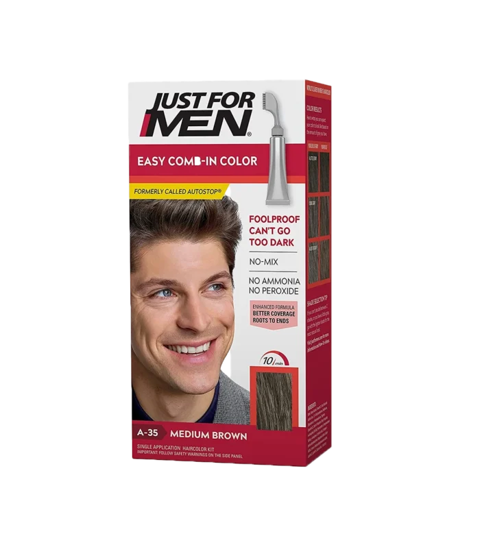 JUST FOR MEN COLOR EASY COMB REAL BLACK