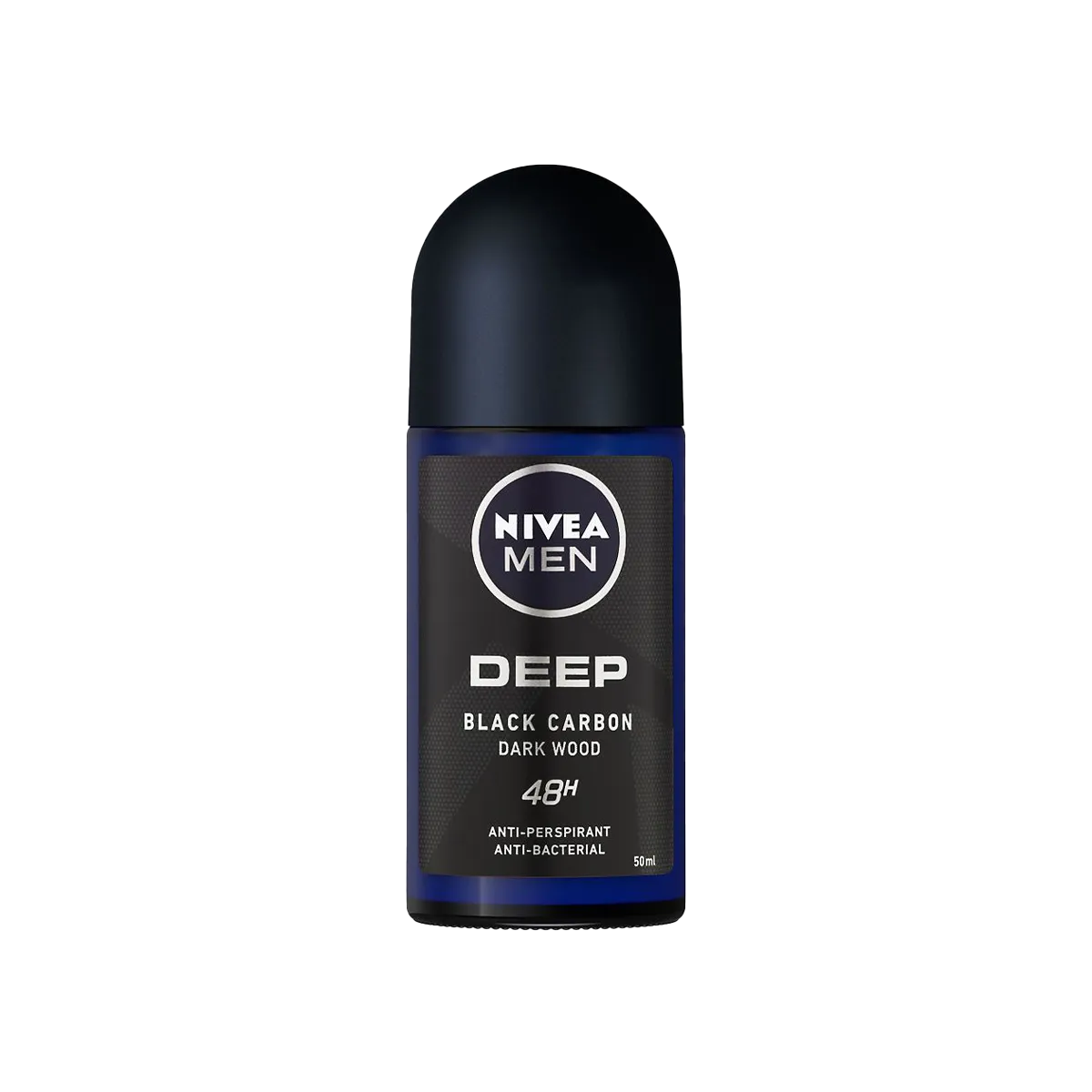 NIVEA MEN ROLL ON 50ML DEEP BLACK CARBON DARK WOOD