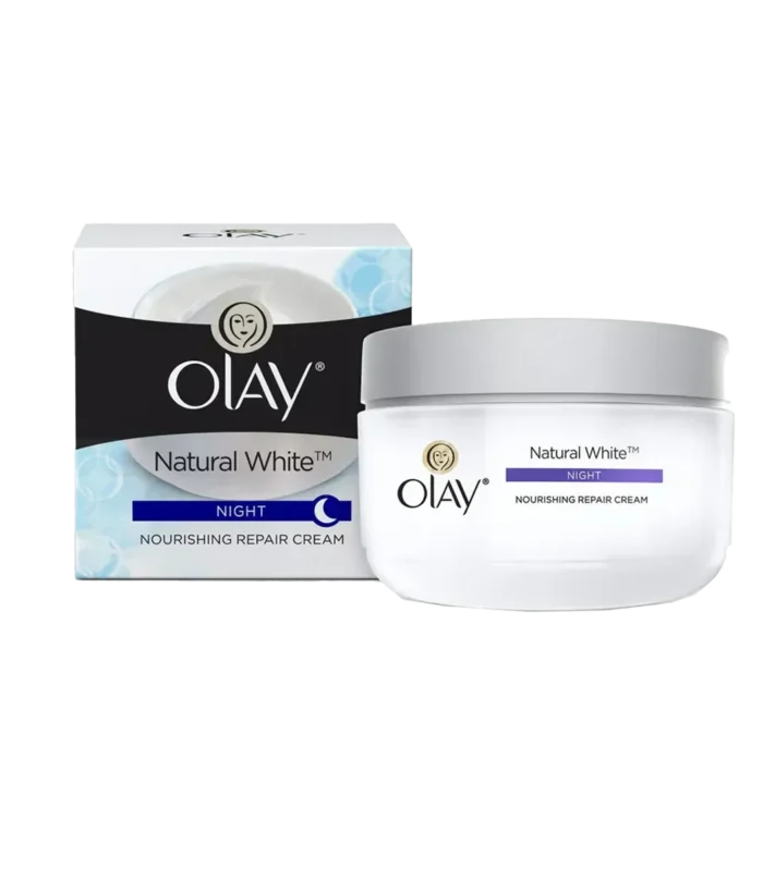 OLAY NATURAL WHITE NIGHT CREAM 50GM.