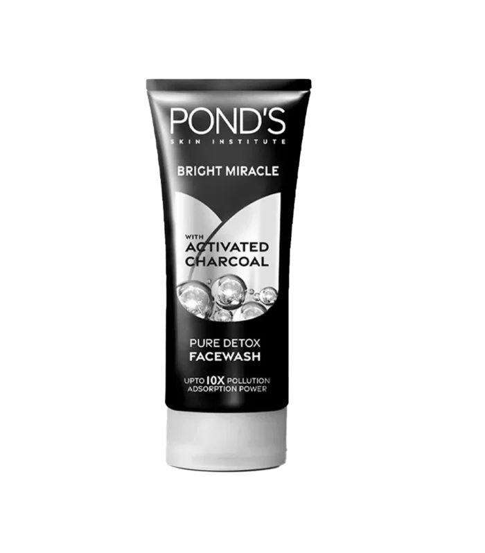 PONDS PAK BRIGHT MIRACLE CHARCOAL FACE WASH 100GM