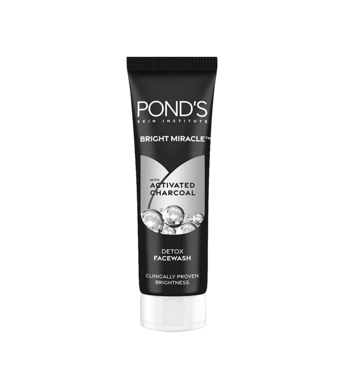 PONDS PAK BRIGHT MIRACLE CHARCOAL FACE WASH 50GM