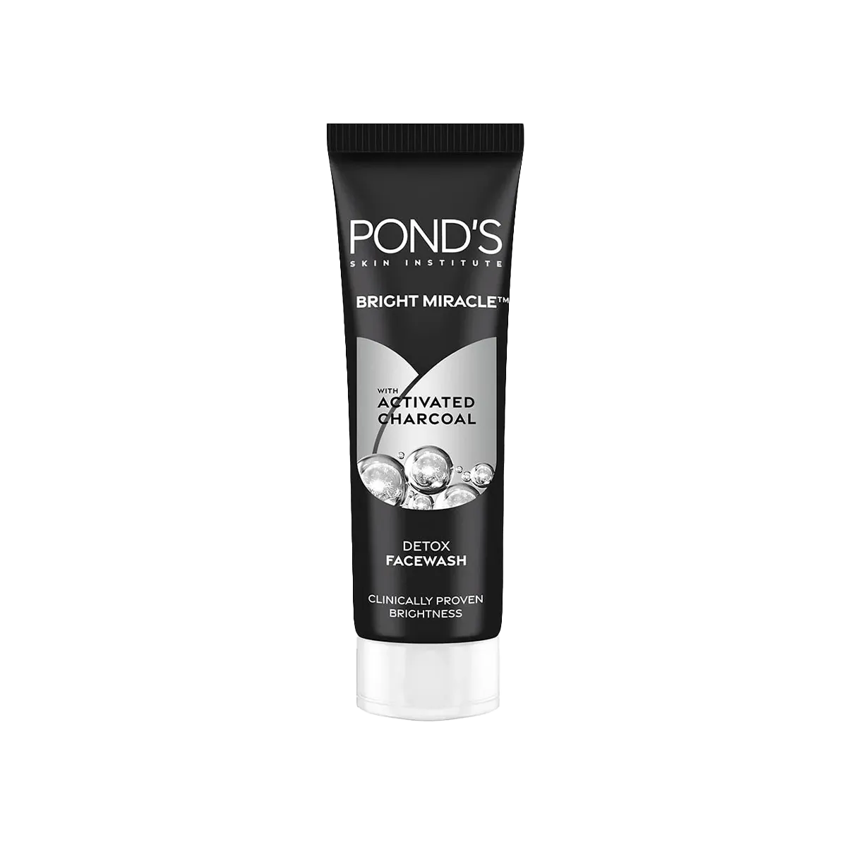 PONDS PAK BRIGHT MIRACLE CHARCOAL FACE WASH 50GM