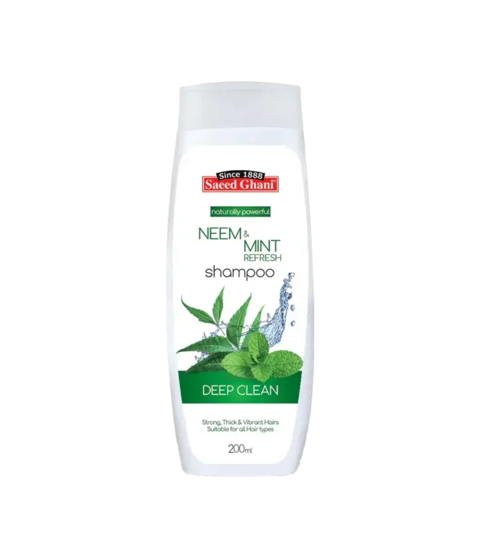 SAEED GHANI SHAMPOO 200ML NEEM & MINT DEEP CLEAN