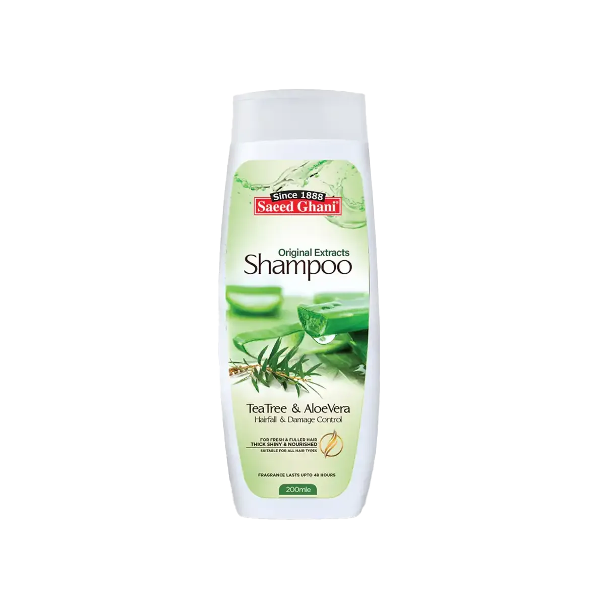 SAEED GHANI SHAMPOO 200ML TEA TREE & ALOEVERA