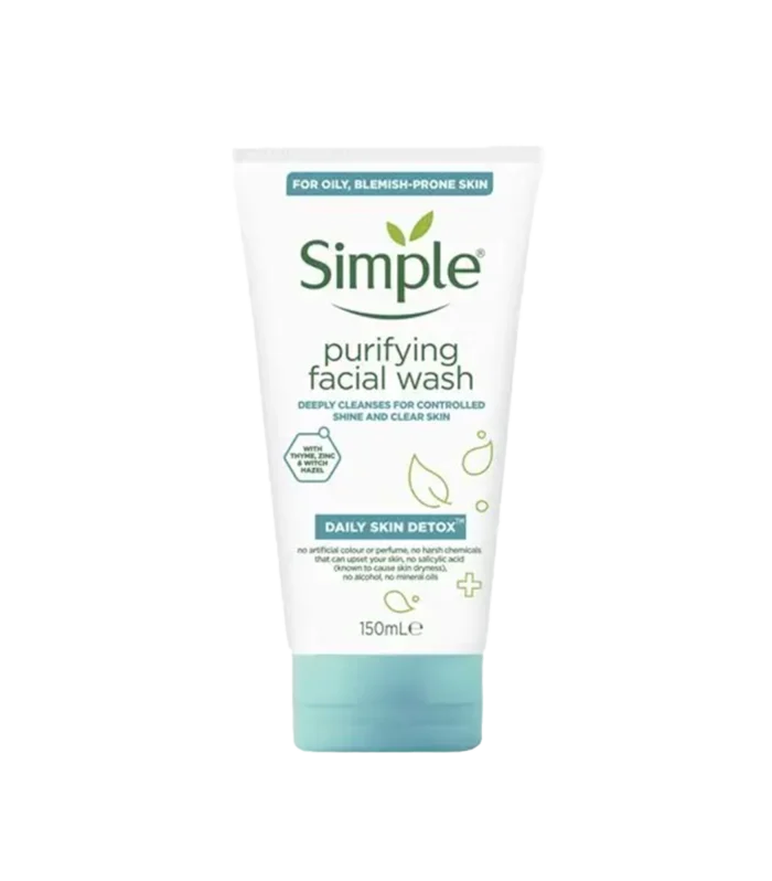 SIMPLE FACIAL WASH 150ML PURIFYING DAILY SKIN DETOX
