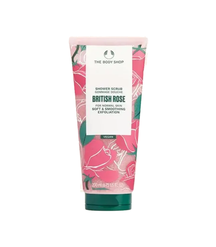 THE BODY SHOP BODY SCRUB 50ML BRITISH ROSE